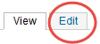 The edit tab